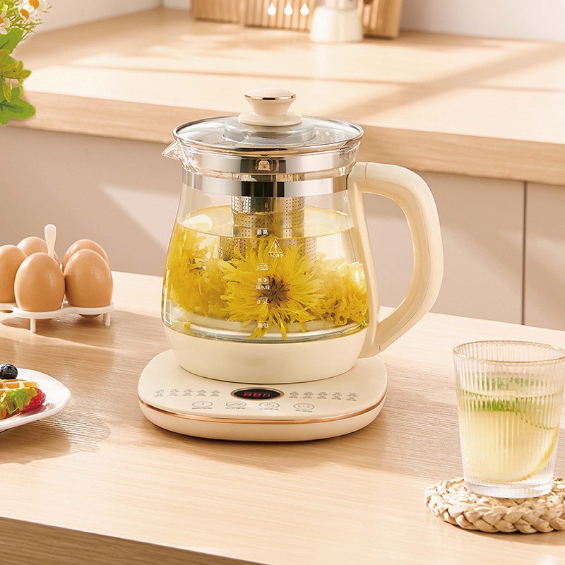 Herbal Tea For Wellness - 220V สุขภาพหม้อครัวเรือนมัลติฟังก์ชั่แก้วไฟฟ้ากาต้มน้ําดอกไม้กาน้ําชาหม้อชา 1.8L