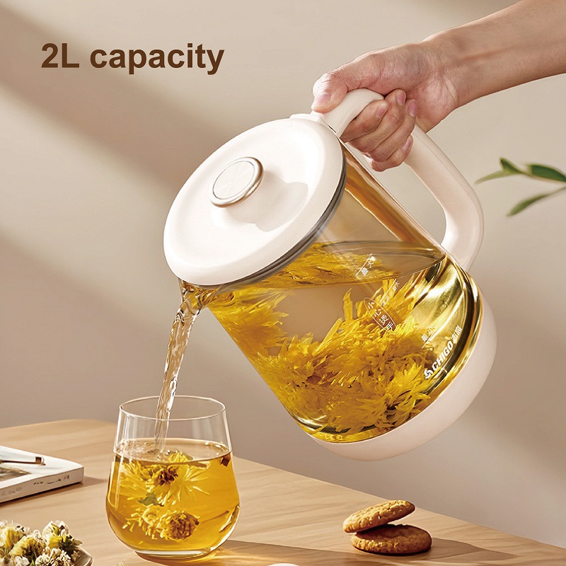 Herbal Tea For Wellness - 2L Multi-Function สุขภาพหม้อสํานักงานชา Maker อุณหภูมิควบคุมดอกไม้แก้วกาน้ําชาสํารองสตูว์ Cook