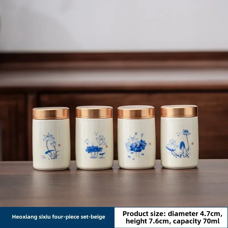 4 ชิ้น/ล็อต Boutique เซรามิคชา - Herbal Tea For Wellness บทวิจารณ์และราคา