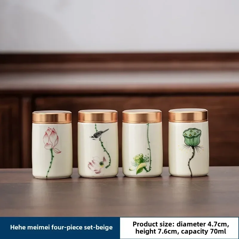 4 ชิ้น/ล็อต Boutique เซรามิคชา - Herbal Tea For Wellness บทวิจารณ์และราคา